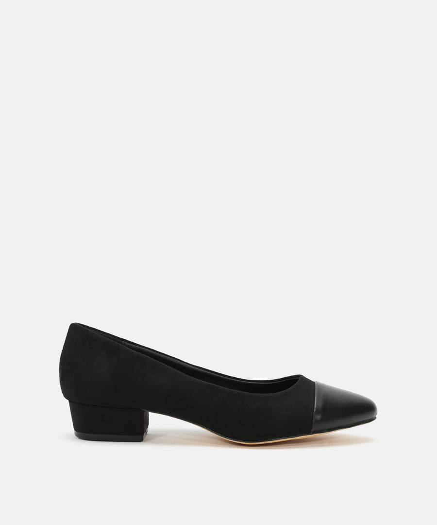 Zapatos tacón puntera combinada image number null